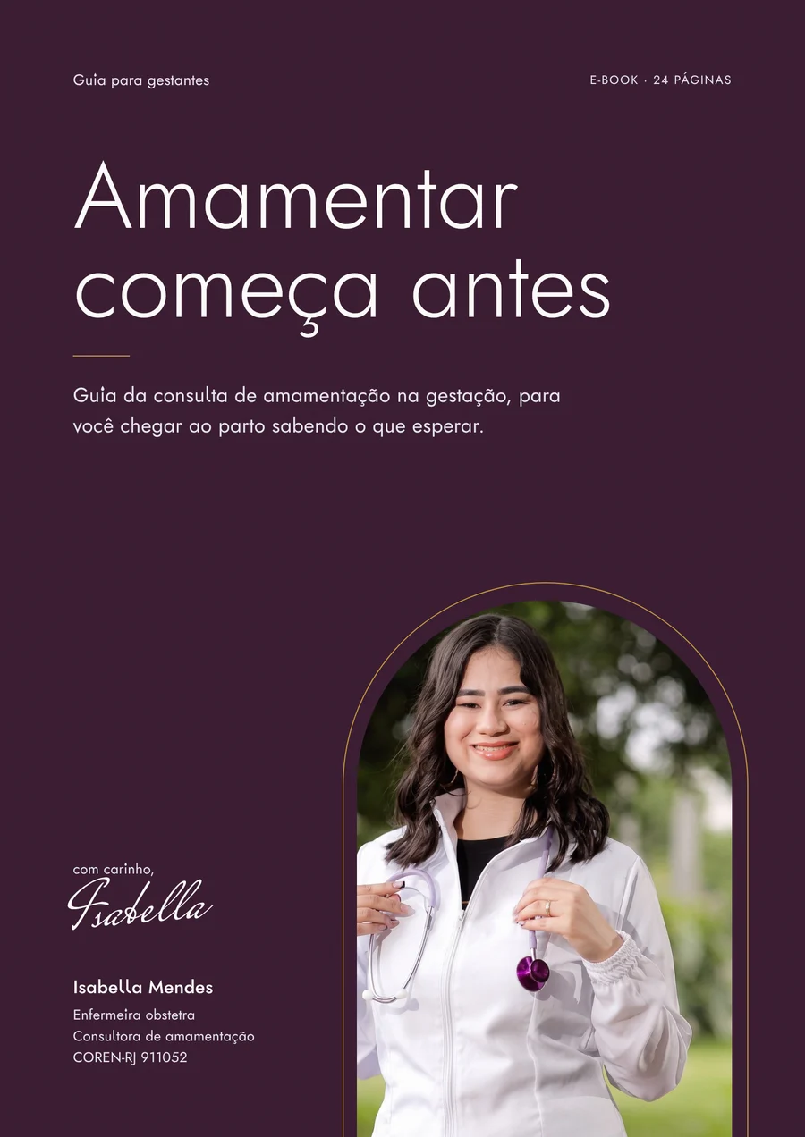 Capa do e-book Amamentar começa antes